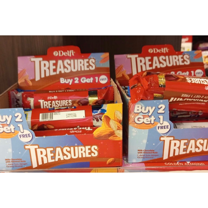 

PROMO! Coklat Delfi Treasure Milk 3X36 GRAM BELI 1 GRATIS 1