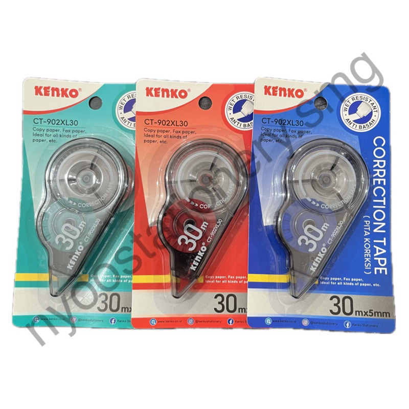 

CORRECTION TAPE TIPEX KERTAS KENKO 30 METER CT902XL30