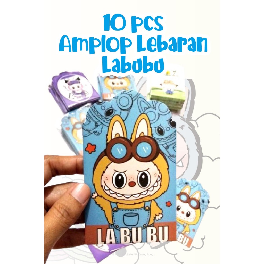 

10 pcs AMPLOP LEBARAN LABUBU medium