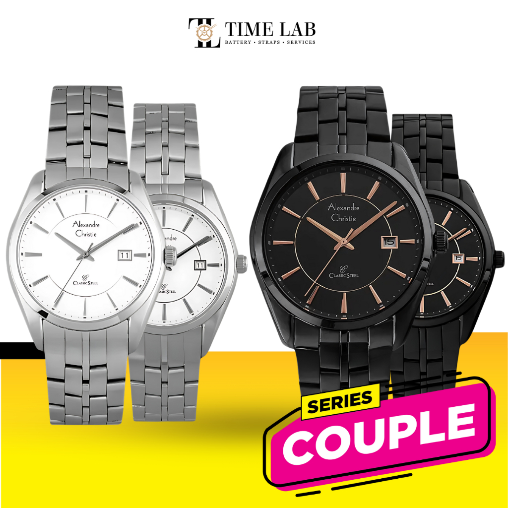 JAM TANGAN COUPLE ALEXANDRE CHRISTIE AC8578 / AC 8578 100% ORIGINAL GARANSI RESMI