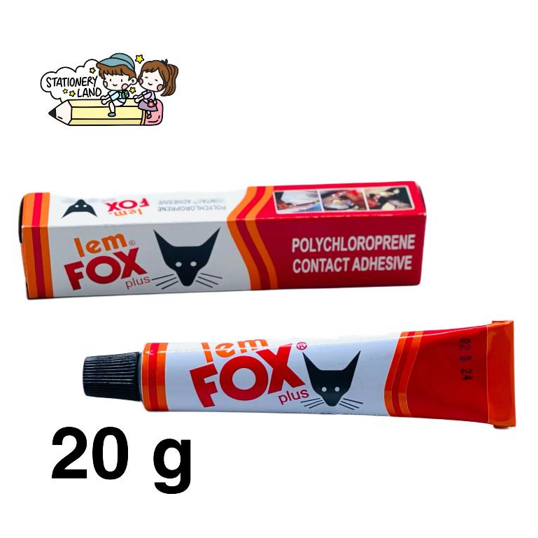 

( StaLand ) LEM FOX PLUS 20 GR / Lem Fox Plus Tube 20 Gr Gram Asli Original