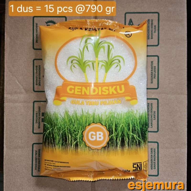 

Gula Gendisku GB S1000 (790 gr) Gula Pasir Tebu Pilihan