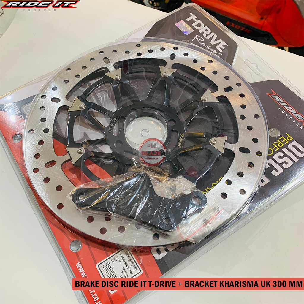 Disc Piringan Cakram T-Drive RI / Disc Depan RIDE IT Kharisma Supra X 125 Supra Fit New Revo Lama UK