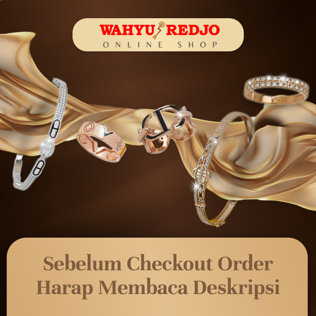 GELANG EMAS KADAR 8K WAHYU REDJO POLOS