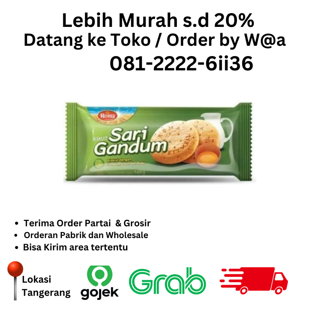 

Sari Gandum Tawar 2000 - 1 Dus