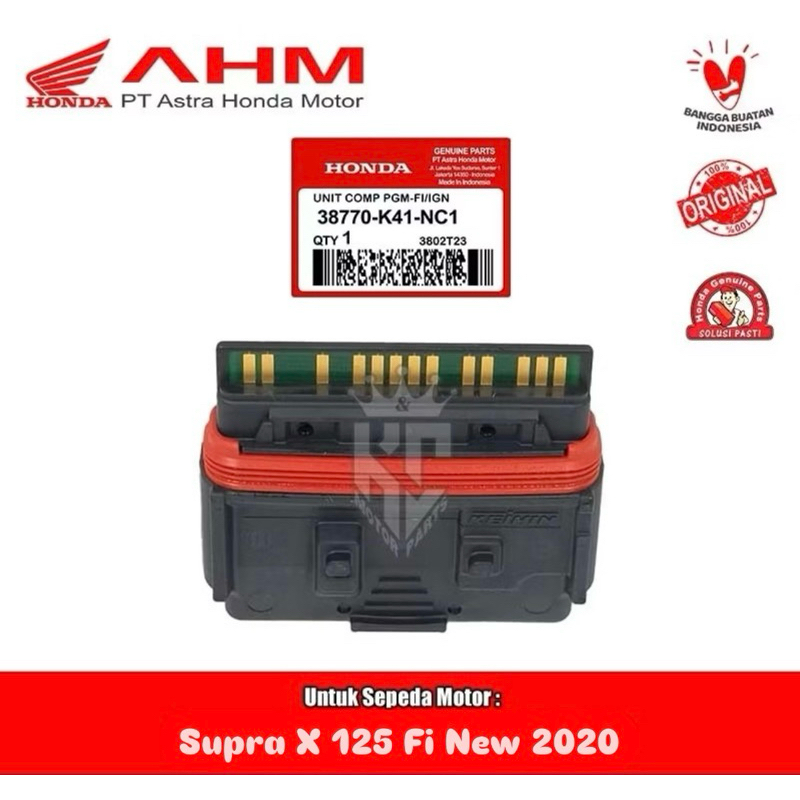 ECU CDI ECM / ECU PGM FI / Unit Comp PGM-FI IGN  Supra x 125 Fi 2020 [38770-K41-NC1] Original HGP AH