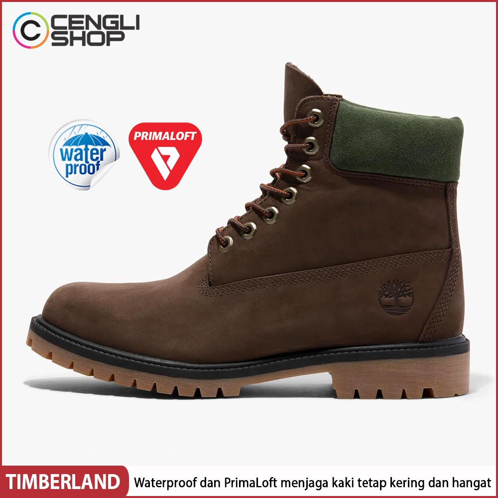 SEPATU TIMBERLAND BOOT PRIA ORIGINAL BOOTS KULIT ASLI ORI WATERPROOF PRIMALOFT HIKING WINTER TM30