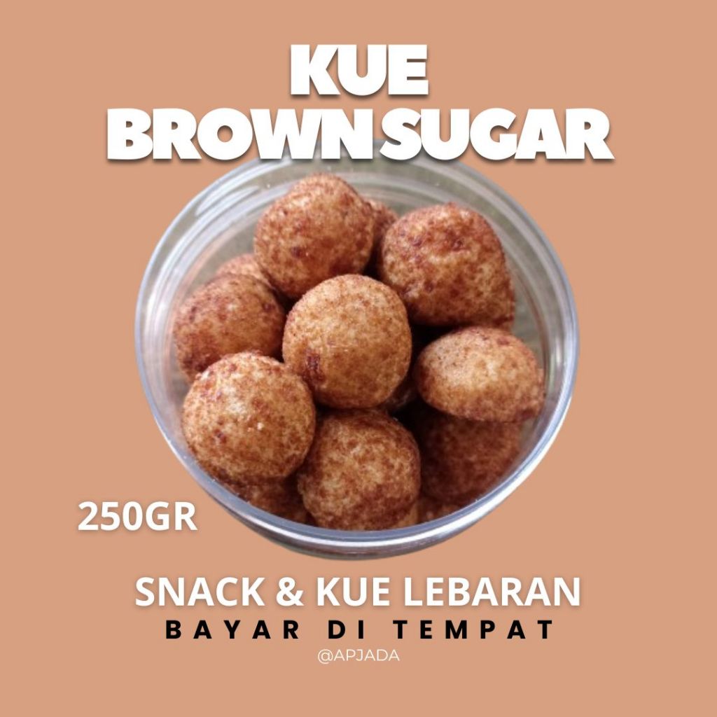 

Kue kering brown sugar 250gram makanan ringan bisa cod