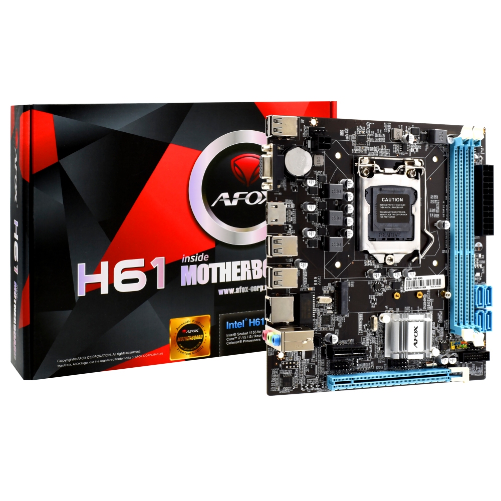 MOTHERBOARD AFOX H61 LGA 1155