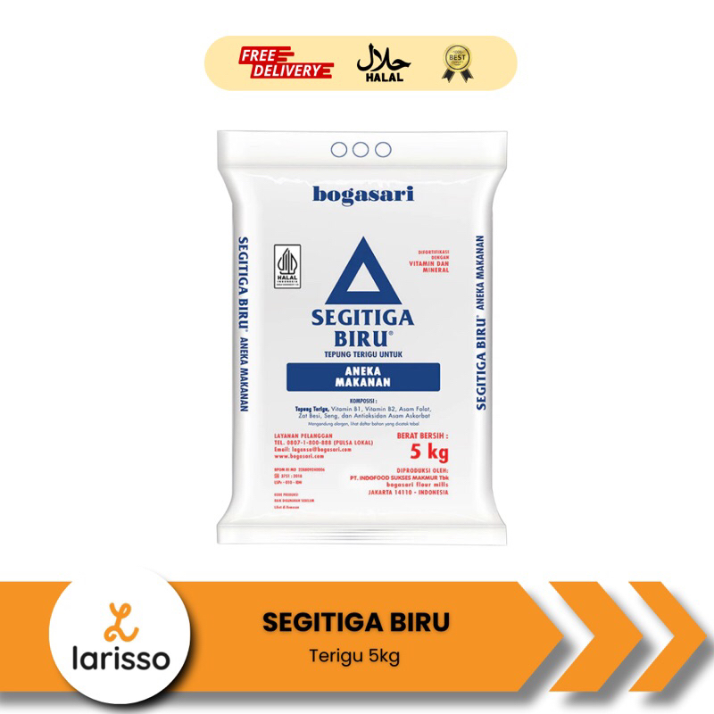 

Tepung Terigu Segitiga Biru 5 Kg