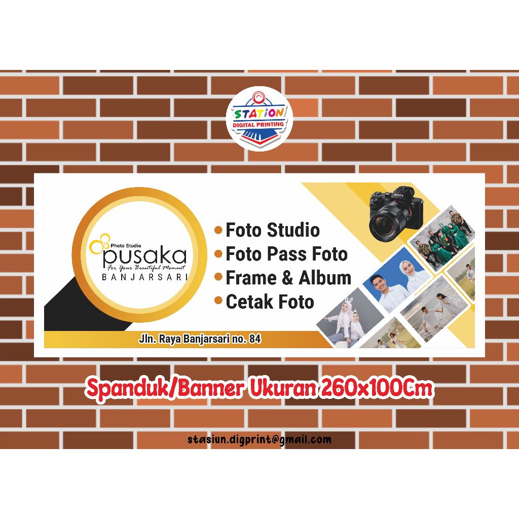 Spanduk/Banner Toko,Usaha, Ukuran Custom Free Desain