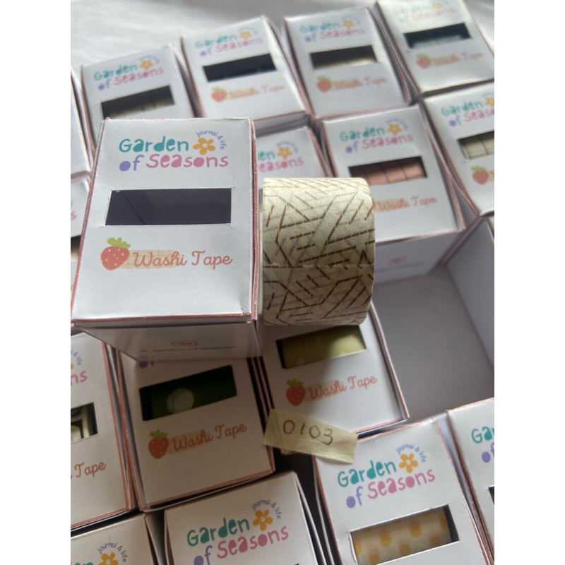 

0103 deco tape white abstract motif