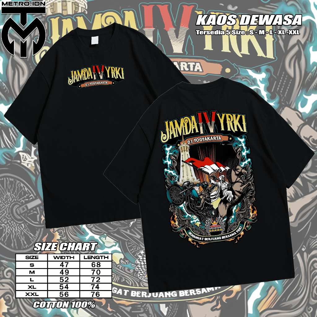 LENGAN PENDEK HITAM KAOS  JAMDA IV DIY - KAOS ANAK JAMDA IV YRKI PENGPROV DIY by KAGA CREATIVE - KAO