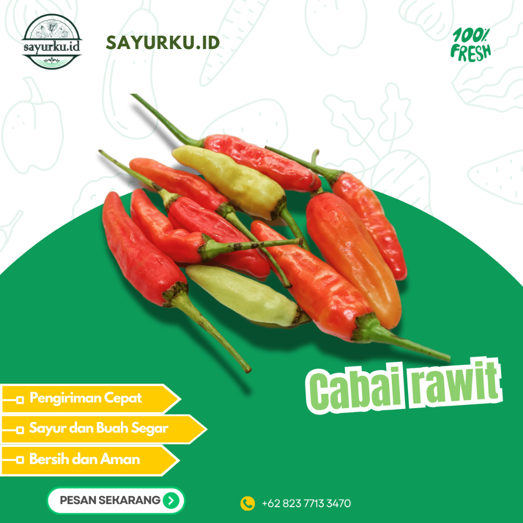 

CABAI RAWIT SEGAR – PEDAS, SEGAR, & BERKUALITAS!