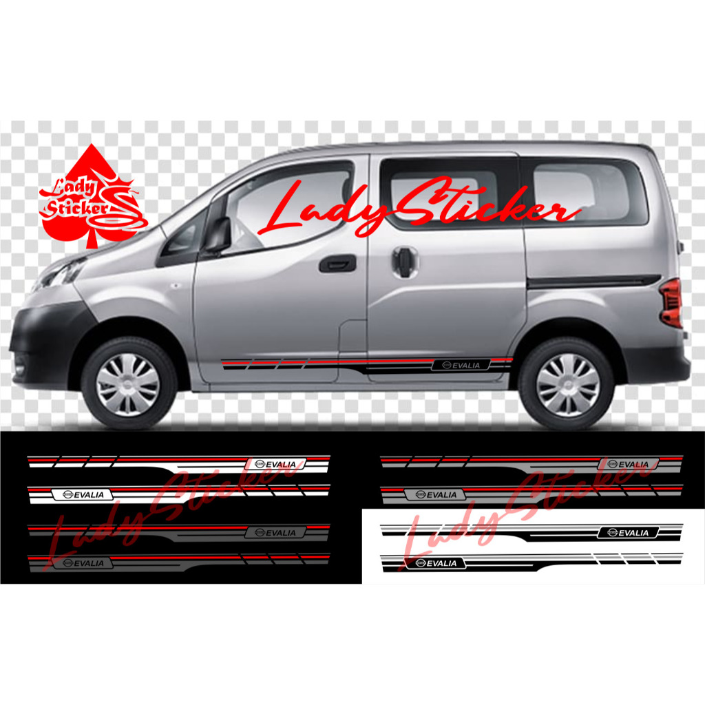 Sticker stiker mobil evalia cutting sticker mobil nissan evalia