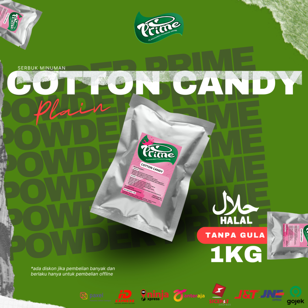 

Powder Drink Prime Cotton Candy / Bubuk Minuman Permen Kapas 1kg