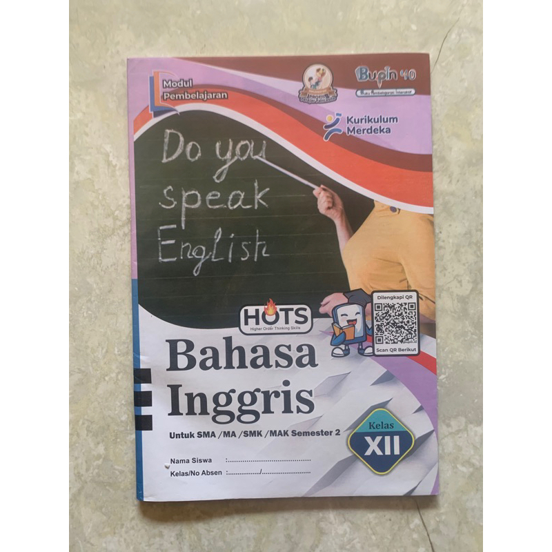 Buku LKS Bahasa Inggris SMA / MA Kelas 10, 11, 12 (Minimal Pembelian 5 pcs)