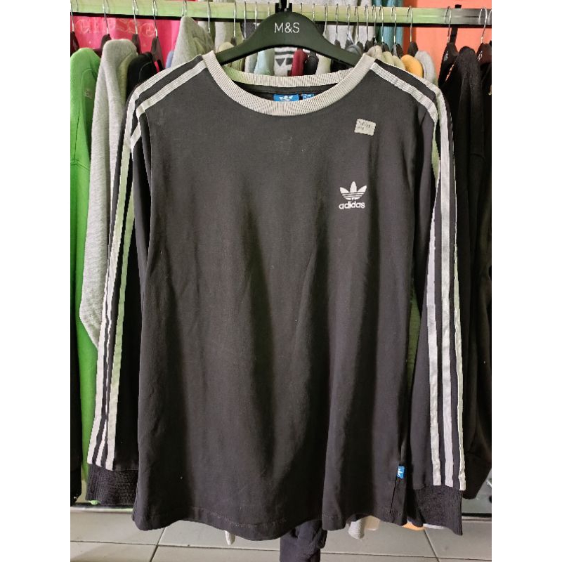 KAOS ADIDAS RINGER TEE LONG SLEEVE SECOND ORIGINAL