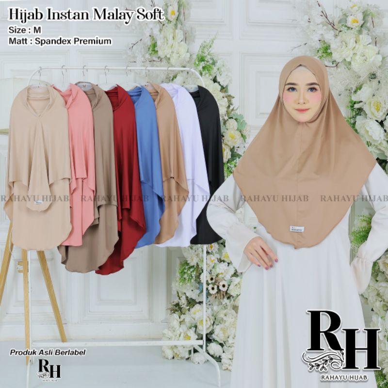 Hijab instan syari dagu premium jersey Jilbab syari kerudung instan syari dagu