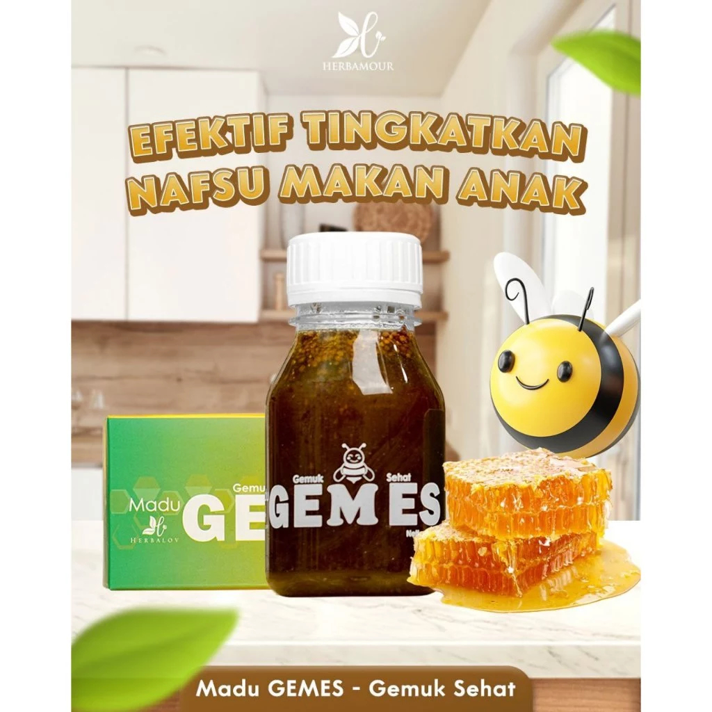 

(Ready) Madu Gemes HERBALOV | Gemuk Sehat Penambah Nafsu Makan - Madu Gemes Herbalov