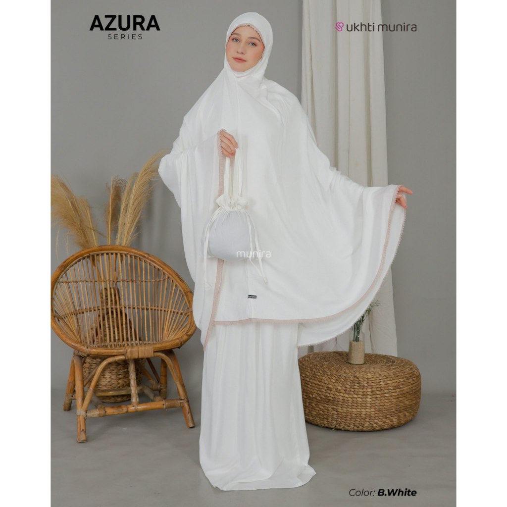 Mukena Azura By Ukhti Munira Mukena Rayon Polos Terbaru