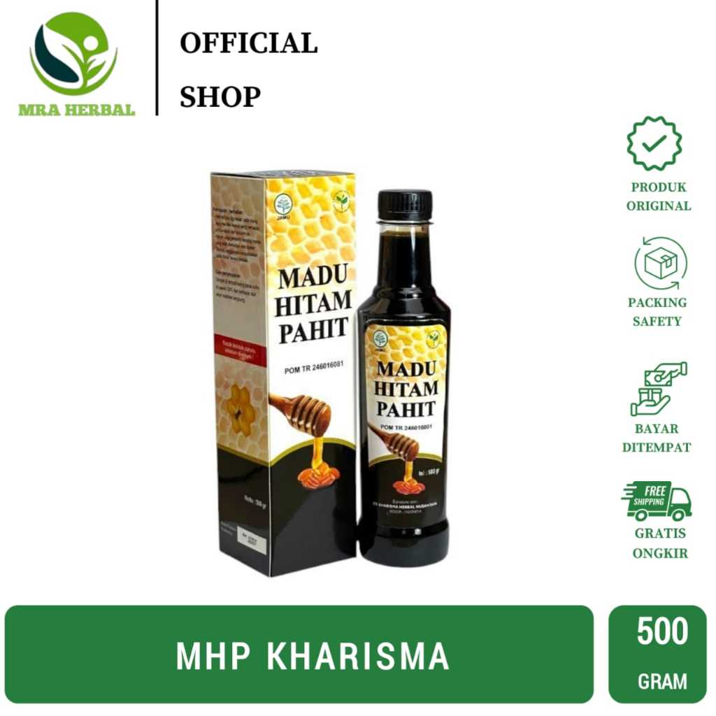 

Madu Hitam Pahit Kharisma 500 Gr | Madu Pahit Karisma Membantu Meringankan Gejala Kencing Manis