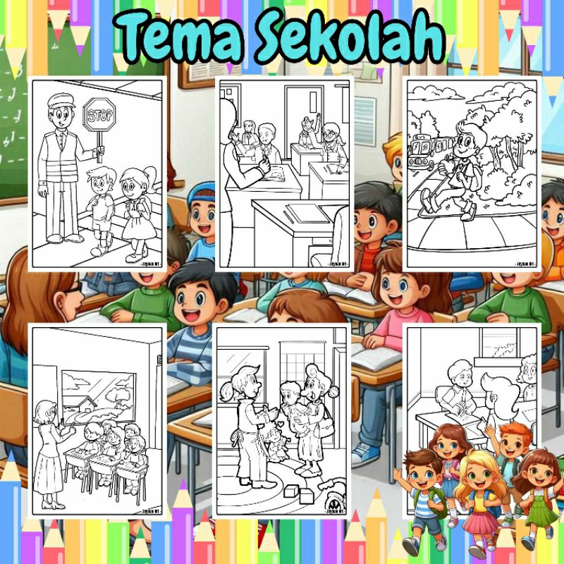 

COLORING | KERTAS GAMBAR | MEWARNAI | SEKOLAH | TK | PAUD | SD | DEWASA