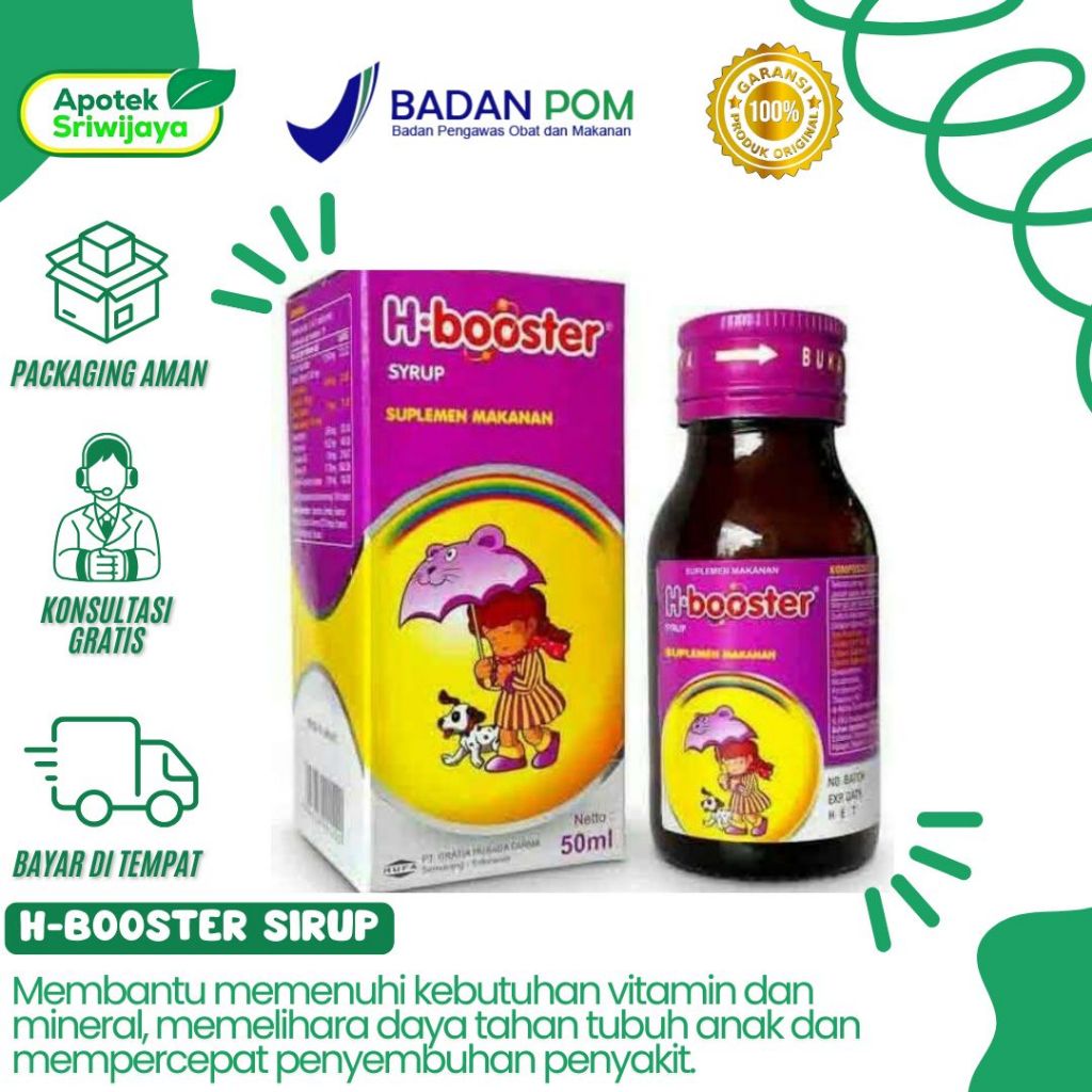 H-Booster Syrup Suplemen Makanan