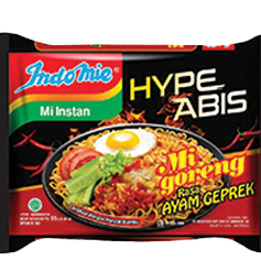 

[PROMO 4PCS] INDOMIE MIE GORENG AYAM GEPREK PACK 85GRAM