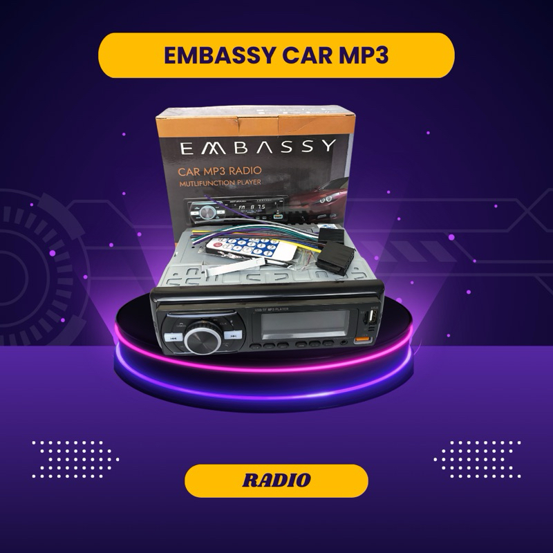 Single embassy mp3 bluetooth tape mobil universal