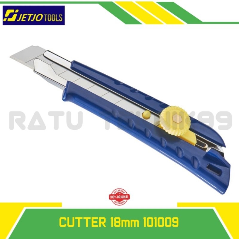 

Pisau Cutter 18mm JETJO TOOLS 101009 / Snap-Off Knife With Locking LAKONI PRO