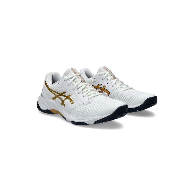 Sepatu Asics Netburner Ballistic FF 3 White Pure Gold 1051A073.104