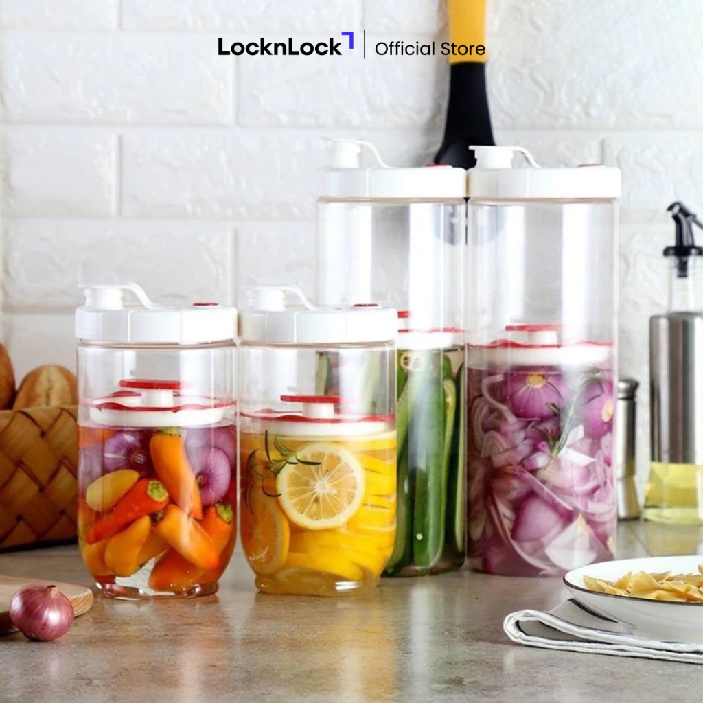 LocknLock Interlock Press Bottle Red
