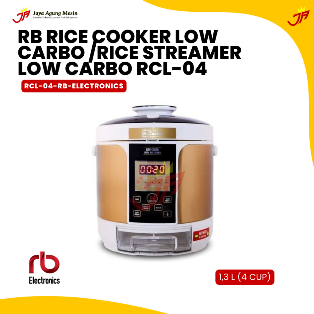 RB ELECTRONICS Rice Cooker Low Carbo / Rice Streamer Low Carbo RCL-04