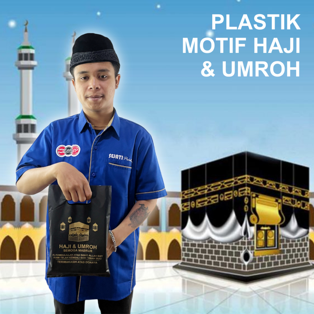 

(ISI 50 PCS) PLASTIK HAJI DAN UMROH 20cm x 28cm