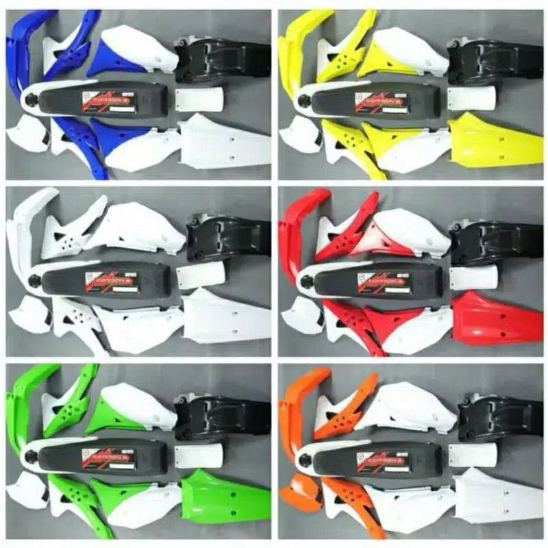 BODY SET GORDON'S KLX150 ALL SERIES, KLX BF, DTRACKER150, SUPERMOTO, TRAIL, ADVENTURE  ORIGINAL