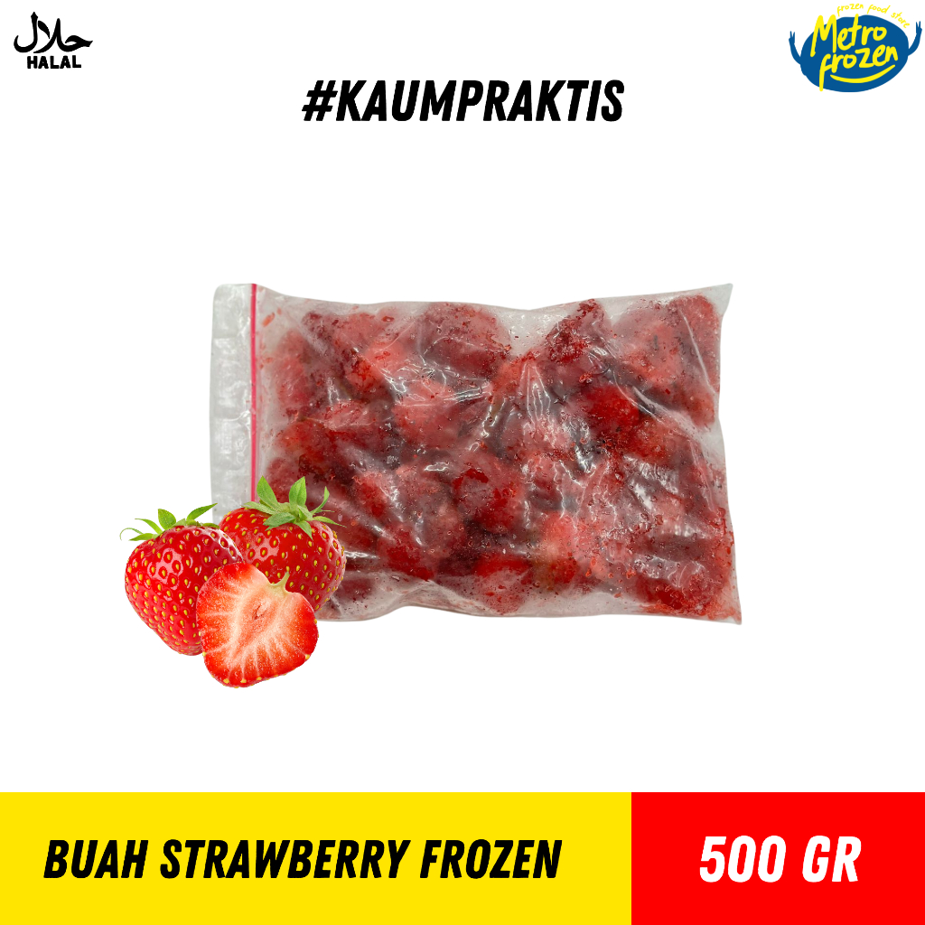 

Buah Strawberry Frozen 500gr //buah stroberi beku