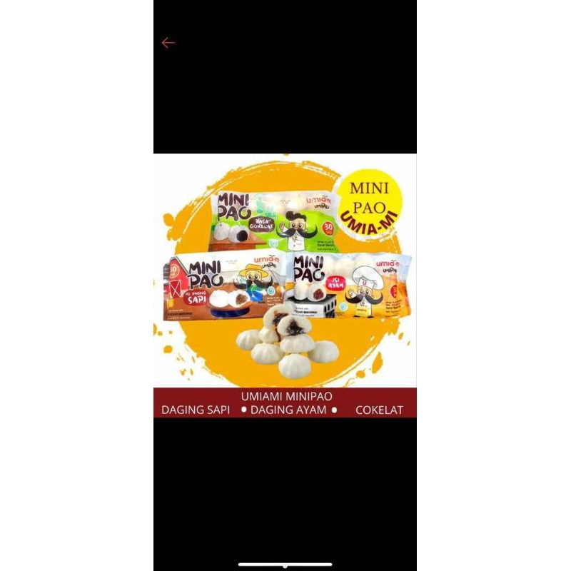 

umi ami minipao coklat dan ayam isi 30