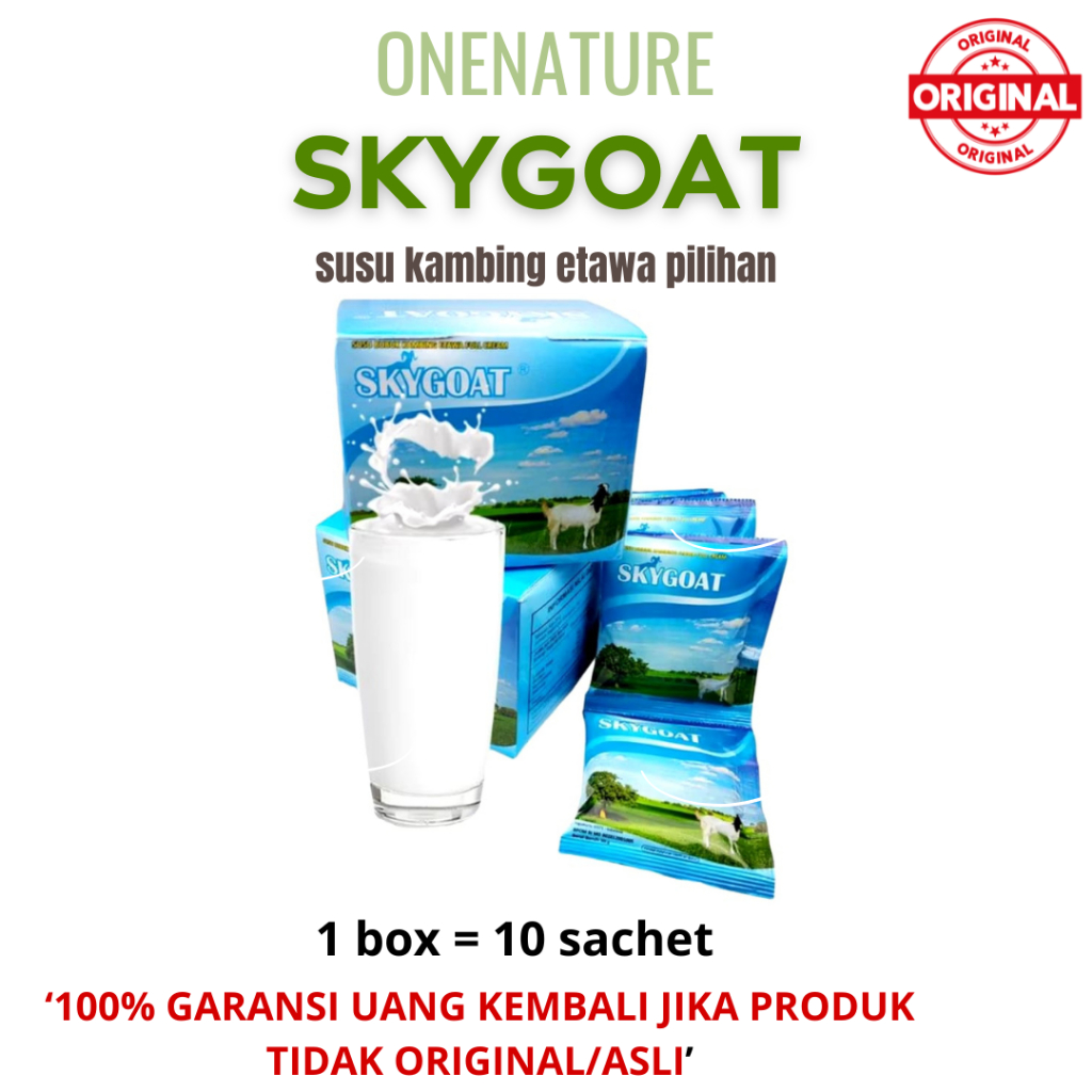 

Susu Kambing Etawa Skygoat Original Vanila Full Cream Isi 10 Sachet