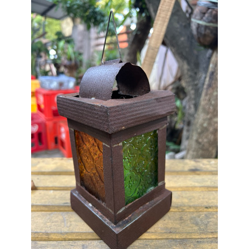 Lampu / Lentera Lilin Jadul Antik Lawas