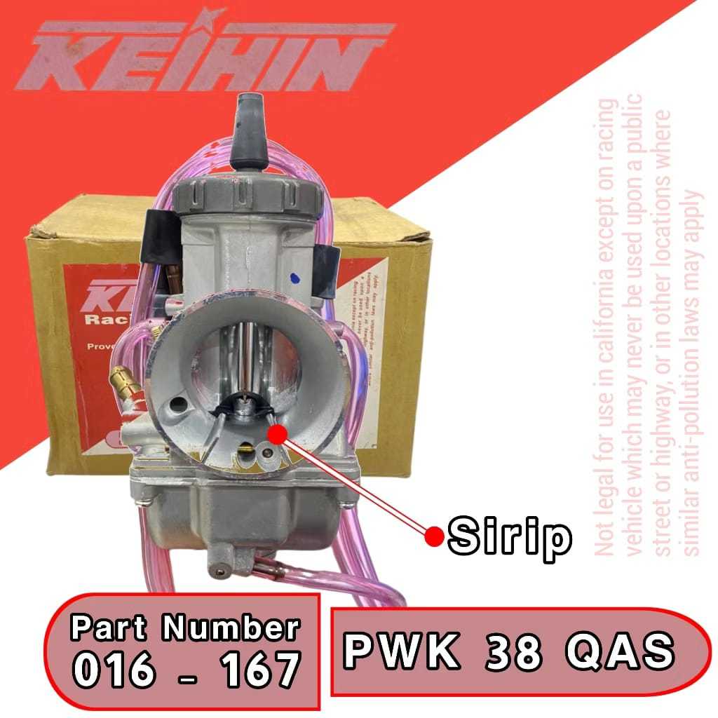 KARBURATOR CARBURATOR PWK 38 SUDCO KEIHIN AIR STRIKE SIRIP 2TAK 4TAK KARBU PWK 38 AIR STRIKE SIRIP U