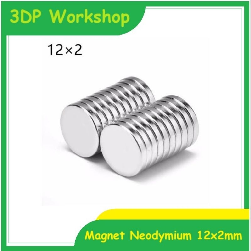 Magnet Neodymium Bulat 12x2 mm