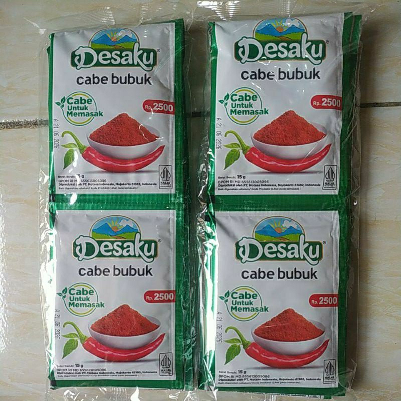 

DESAKU CABE BUBUK 15GR DUS ( 120 SACHET )