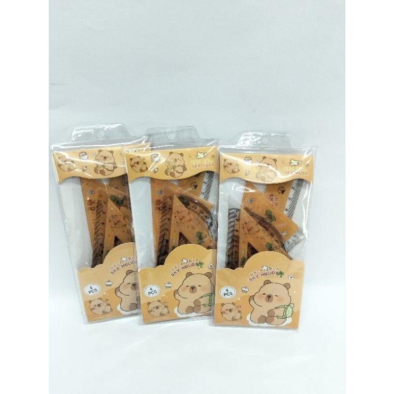 

Penggaris Set Fancy 15 cm (4in1)