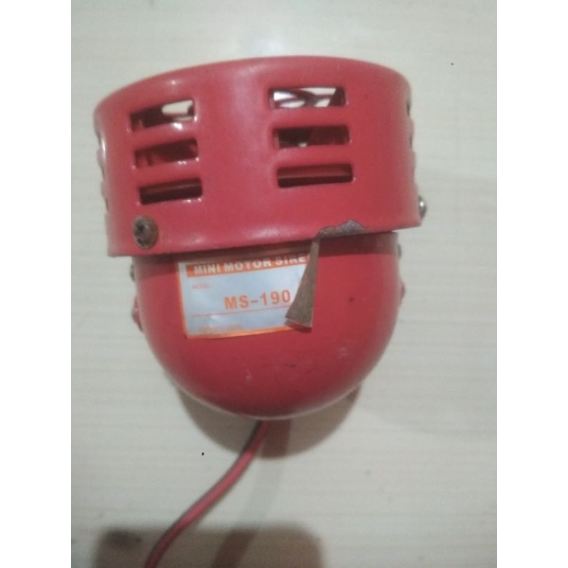 mini motor siren MS 190 DC12V bekas