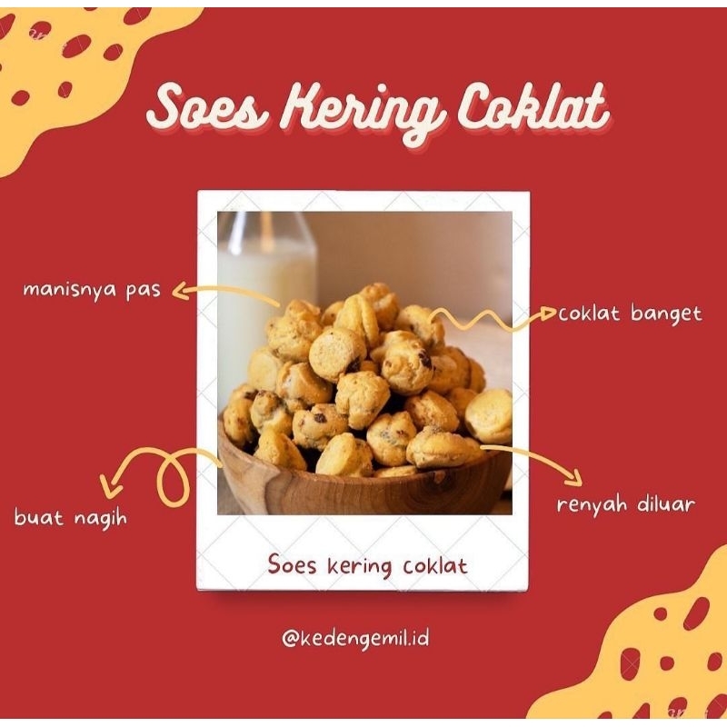 

SNACK JAJANAN CEMILAN - SOES KERING COKLAT 100GR HOMEMADE