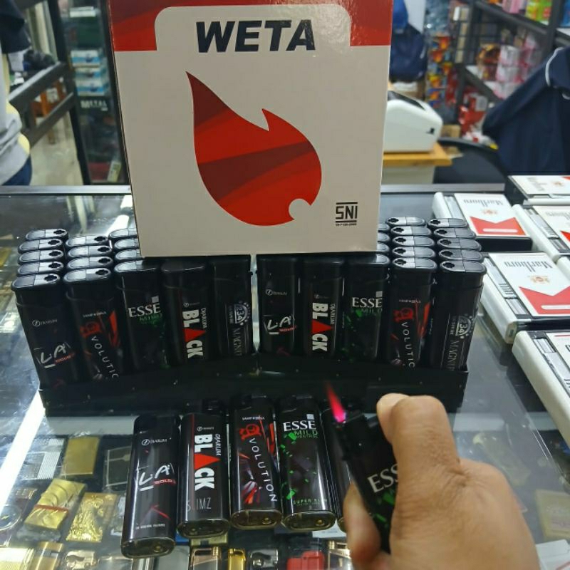 Korek api Bara WETA JUMBO Hitam / korek api / pemantik