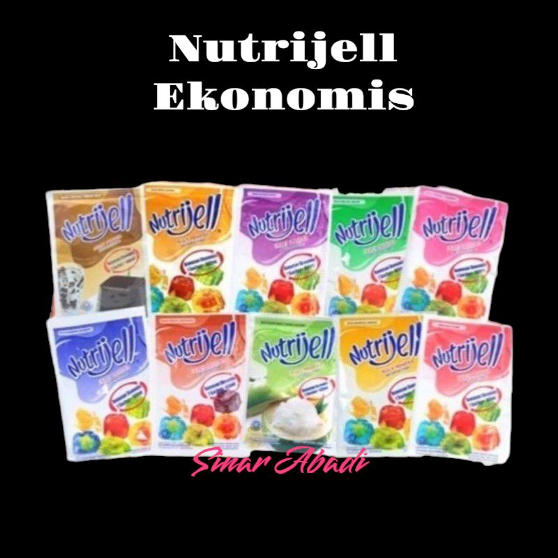 

Nutrijel Agar-Agar Jelly 10g /Nutrijel Jely Rasa Buah