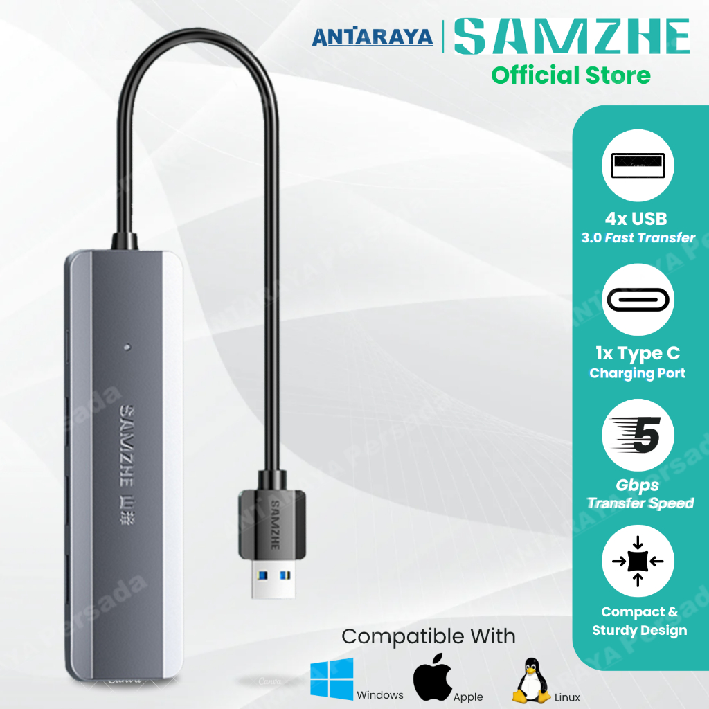 USB HUB Converter Type c 4x USB 3.0