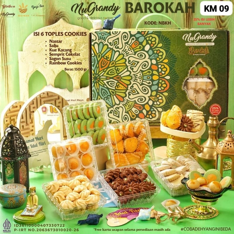 

Nugrandy Paket Kue Kering Lebaran 6 Toples